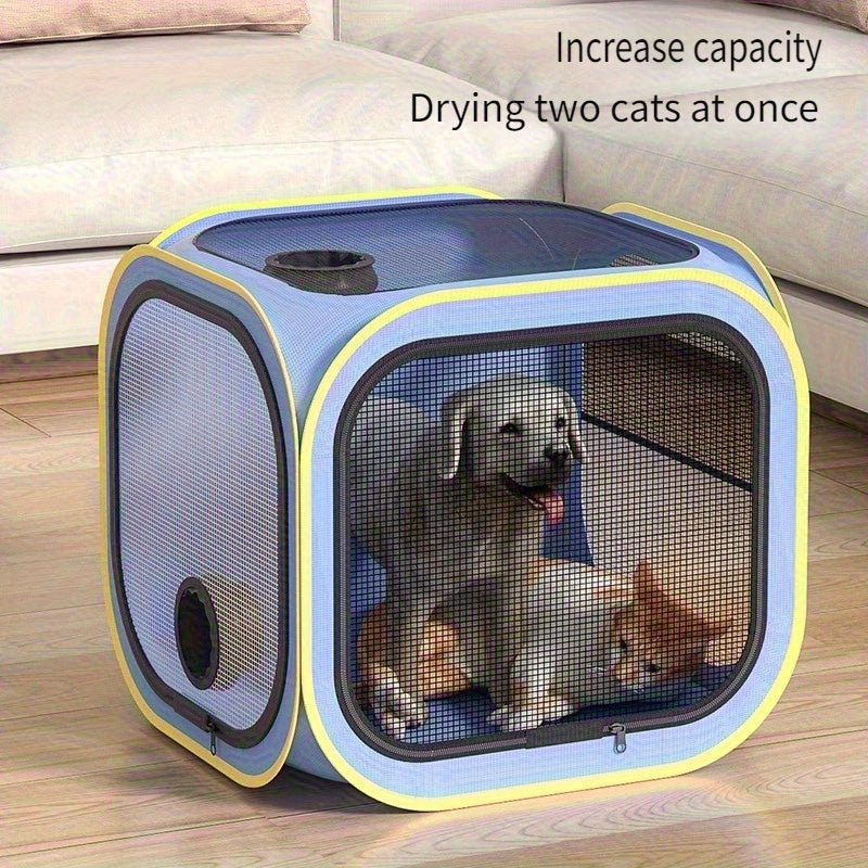 1pc Pet Drying Box Cat Bathing Blow Dry Artifact Small Dog Special Hair Drying Bag Home Water Blow Dryer Pet Bag Drying Bathing Hair Drying Tent Cat Box Blowable Foldabl