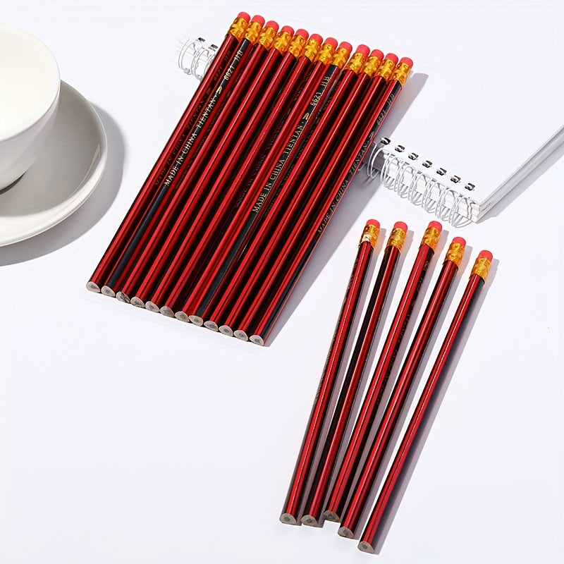 50pcs HB Pencils with Erasers Suitable for Writing, Student Drawing, Sketching and Painting, School Office and Art Supplies