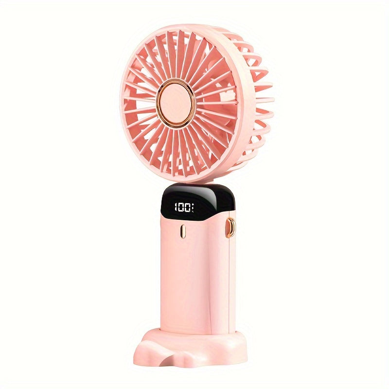 1pc Large Wind Quiet Electric Carry-on Portable Handheld Fan with Aromatherapy for Outdoor Use