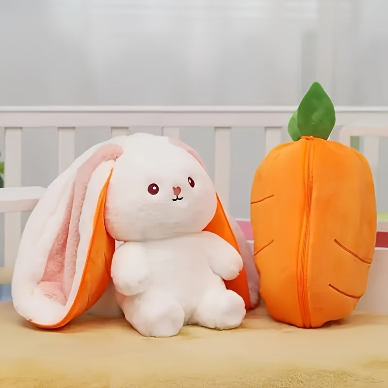 Soft Pink/Yellow Fruit-Themed Rabbit Plush Toy Set - Adorable, Perfect for All Ages & Ideal Birthday Gift