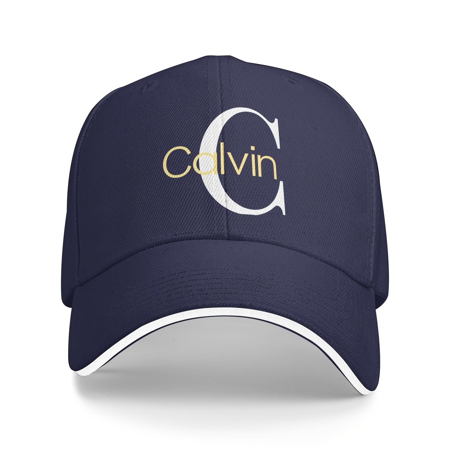 1pc Calvin Letter Print Baseball Cap - Adjustable, Breathable Dad Hat for Men & Women, Perfect for Outdoor Activities & Gatherings, Ideal Gift Choice, Outdoor Headwear | Stylish Dad Hat | Mesh Back Hat