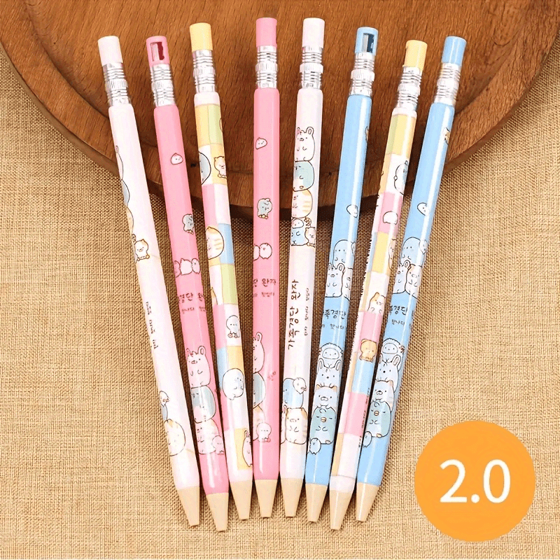 Ergonomic Mechanical Pencils+4/ 8Boxes refills