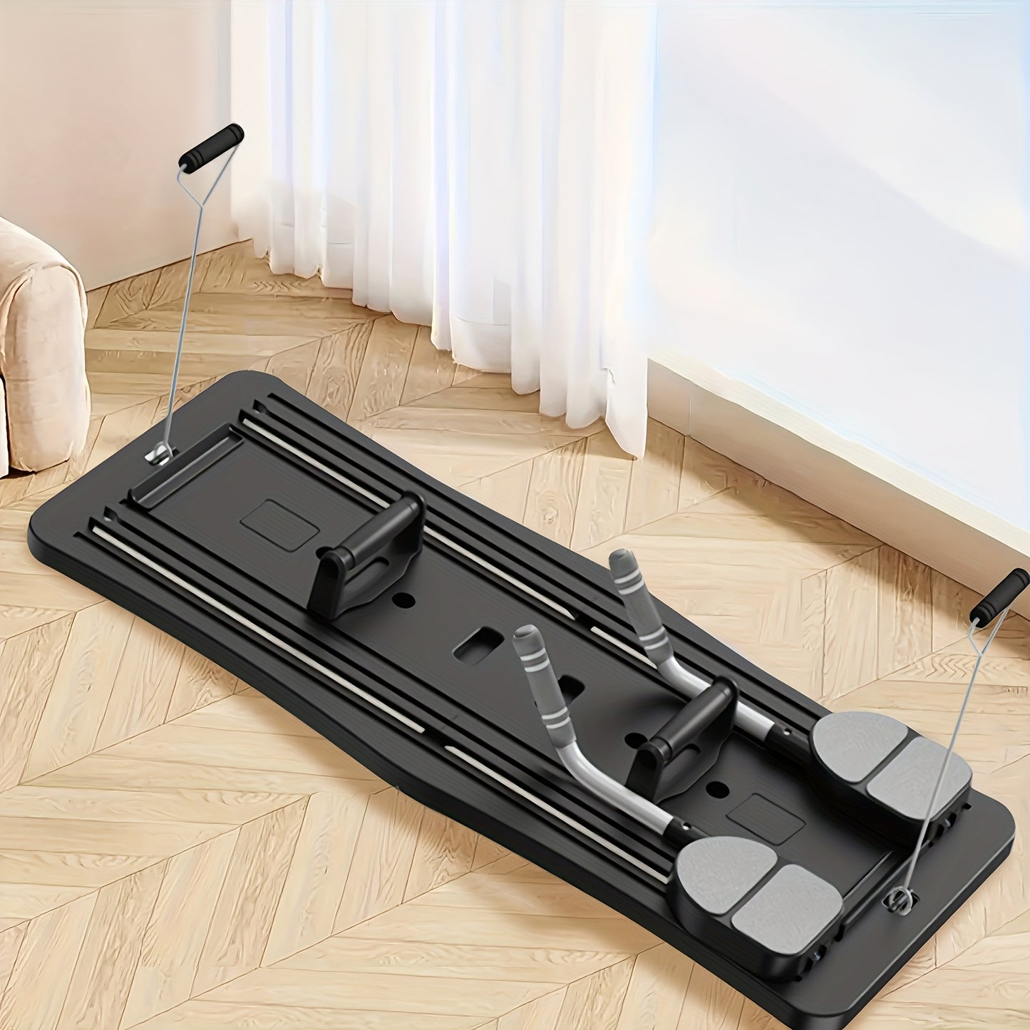 One Piece Four Sets of 6 Accessories High Quality Eight-in-One Abdominal and Push-up Exercise Board - Essential Multifunctional Pilates Abdominal Trainer for Muscle Conditioning and Core Strengthening, Lightweight, Foldable a