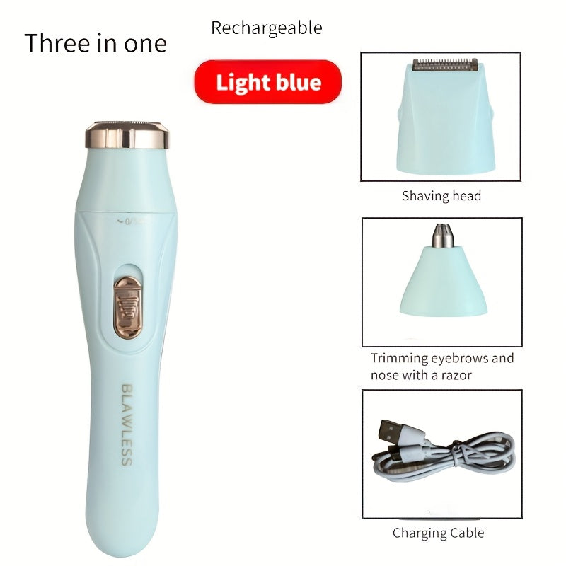 3-in-1 Women's Hair Removal Kit – Rechargeable, Multifunctional