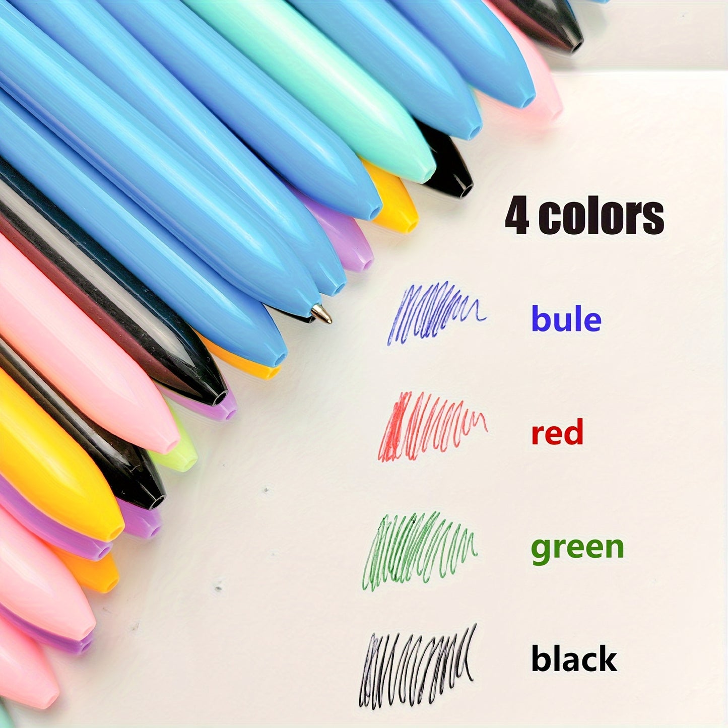 6pcs Set of 4-Color Gel Pens