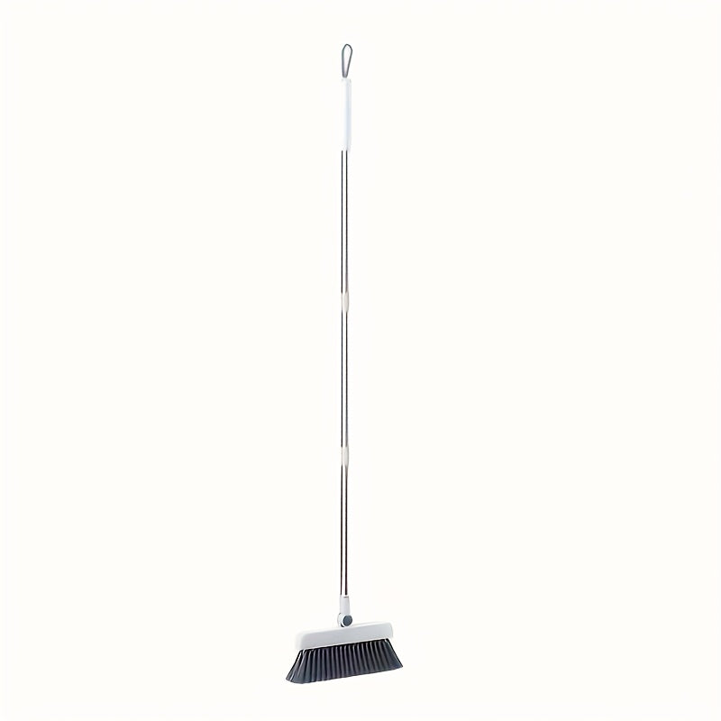 3-in-1 Combo Set with Stainless Steel Handle - Heavy-Duty Indoor/Outdoor Broom and Dustpan, Ideal for Home, Office, School, Dorm, Bedroom, Living Room, Kitchen Cleaning, 180cm/71inch User Comfort, Office Cleaning Essentials|M