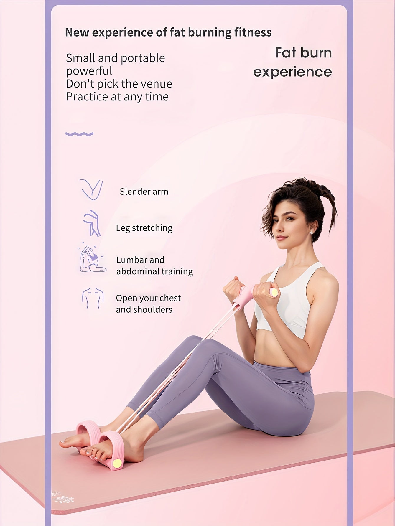 4pcs Fitness Set for Yoga & Home Workouts
