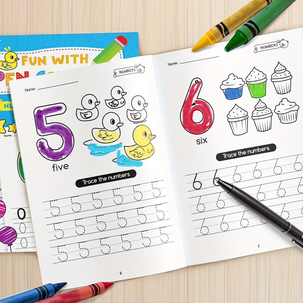 28-page childrens math workbooks for preschoolers