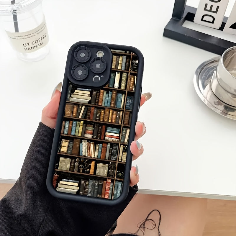 Popular Bookshelf with Cartoon Creative Designs, New Tianyan Ladder Phone Case | Fun And Stylish | Minimalist Trendy | Suitable for Both Men And Women | Compatible with Iphone