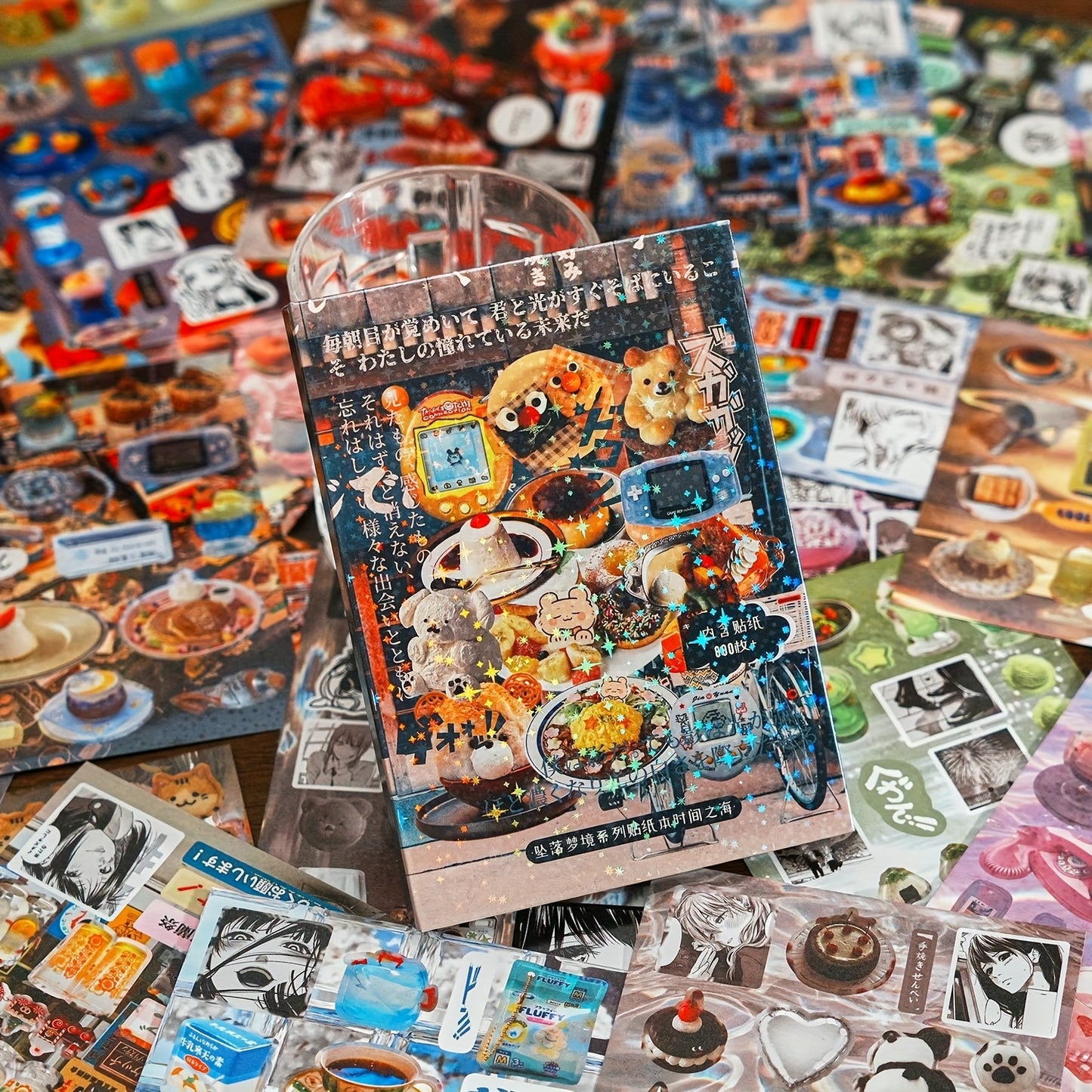 45 Retro Japanese Cute Sticker Books - Sparkling Memories Collection, DIY Scrapbook & Craft Accessories for Photo Albums, Journals, Phone Cases, Water Bottles, Laptops, Guitars, Skateboards & Luggage, Scrapbook Stickers