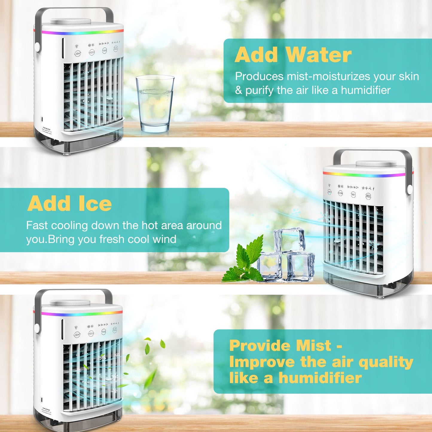 4 Gear Speed Portable Air Conditioner