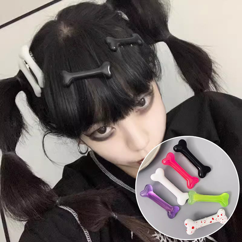 2pcs Lovely Dog Bone Hair Clips Headwear Barrettes Cute Hair Duckbill Clips Hair Accessories For Women