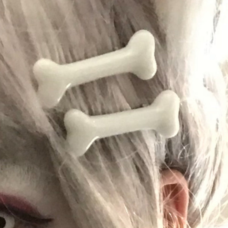 2pcs Lovely Dog Bone Hair Clips Headwear Barrettes Cute Hair Duckbill Clips Hair Accessories For Women