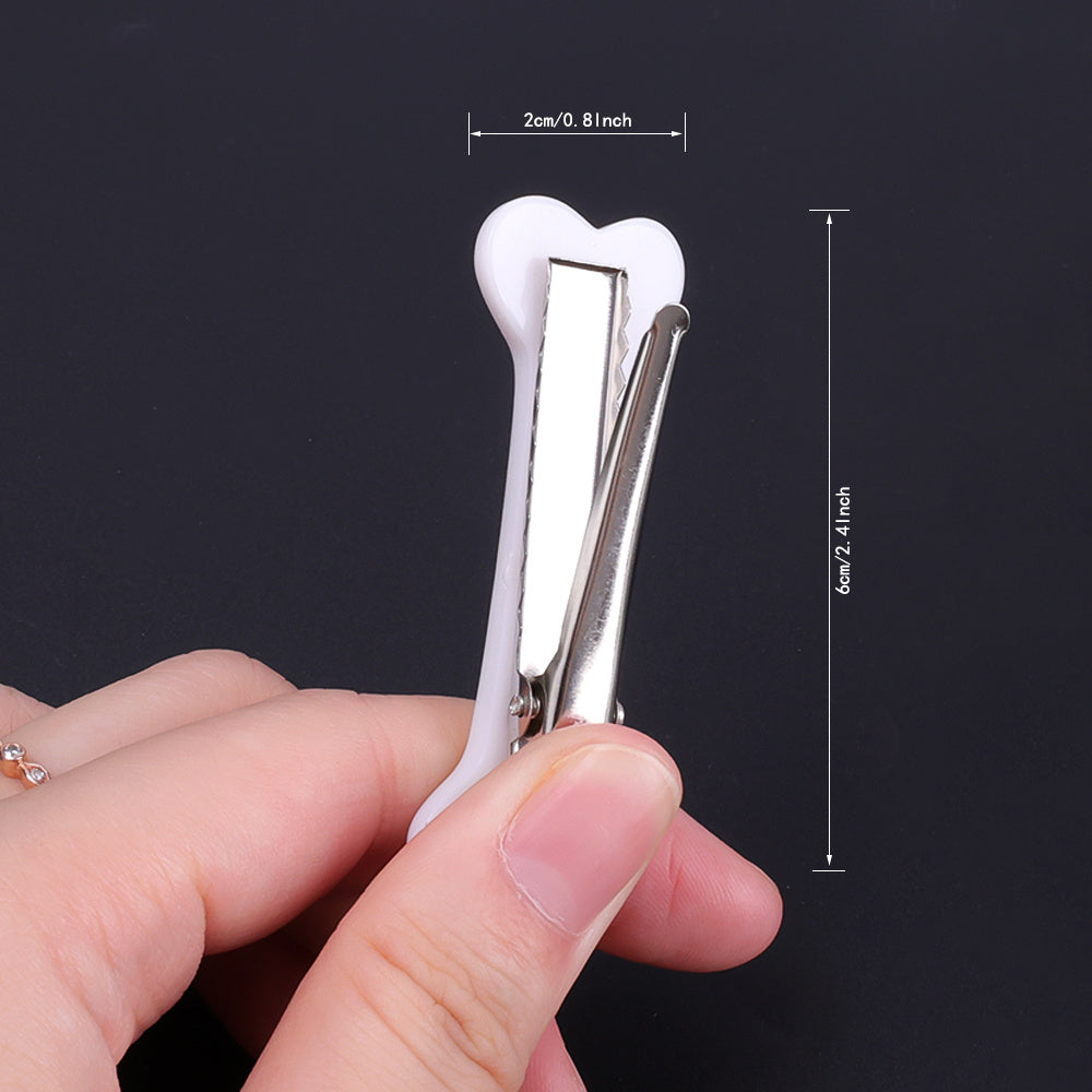 2pcs Lovely Dog Bone Hair Clips Headwear Barrettes Cute Hair Duckbill Clips Hair Accessories For Women