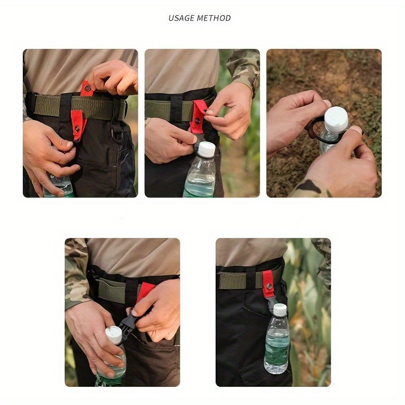 Portable Multi-Functional Hiking Tool - Outdoor Hanging Button, Bottle Clip for Camping, Travel