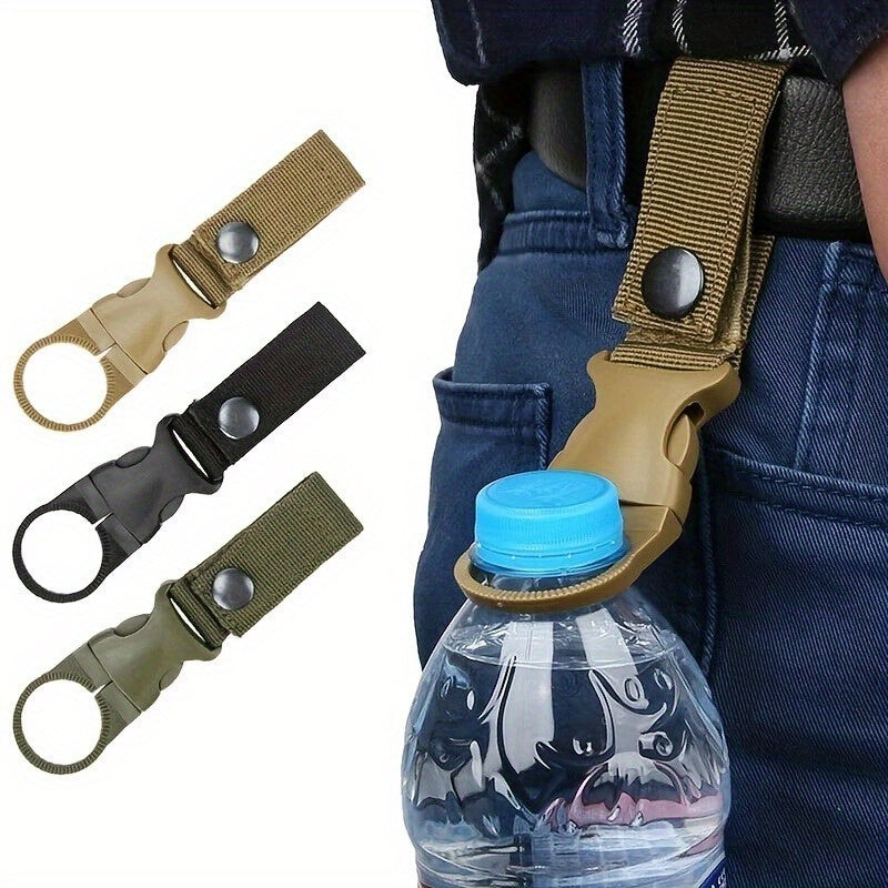 Portable Multi-Functional Hiking Tool - Outdoor Hanging Button, Bottle Clip for Camping, Travel