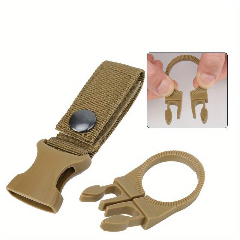 Portable Multi-Functional Hiking Tool - Outdoor Hanging Button, Bottle Clip for Camping, Travel