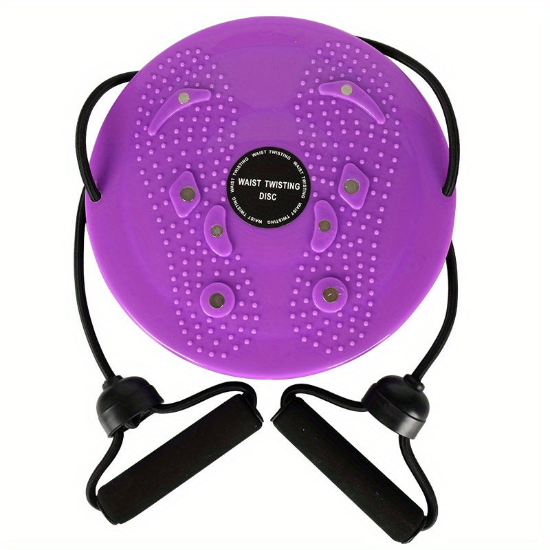 1pc Waist Twisting Plate - With Tension Pull Rope, Foot Massage Board - For Waist Training, Body Shaping, Fitness, 25cm/9.84in