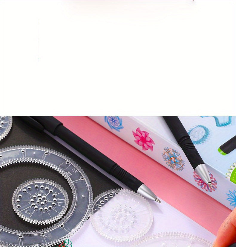 22pcs/set Multifunctional Geometric Drawing Ruler