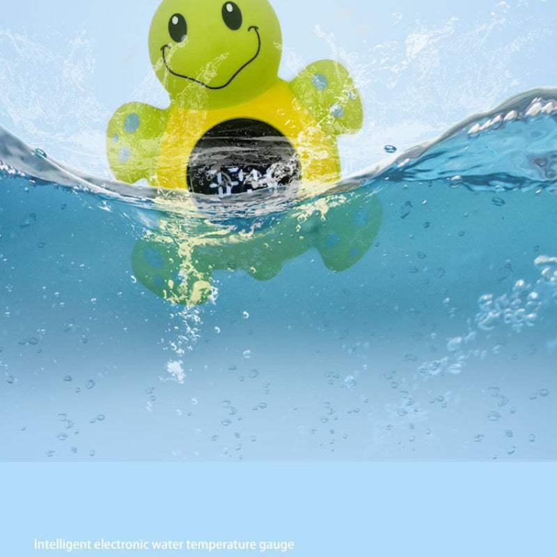 1pc 3-in-1 High-Precision Smart Turtle Bath Water Temperature Monitor with Automatic Water Detection, Infrared Thermometer, Safe Plastic Material for Room and Pool Use