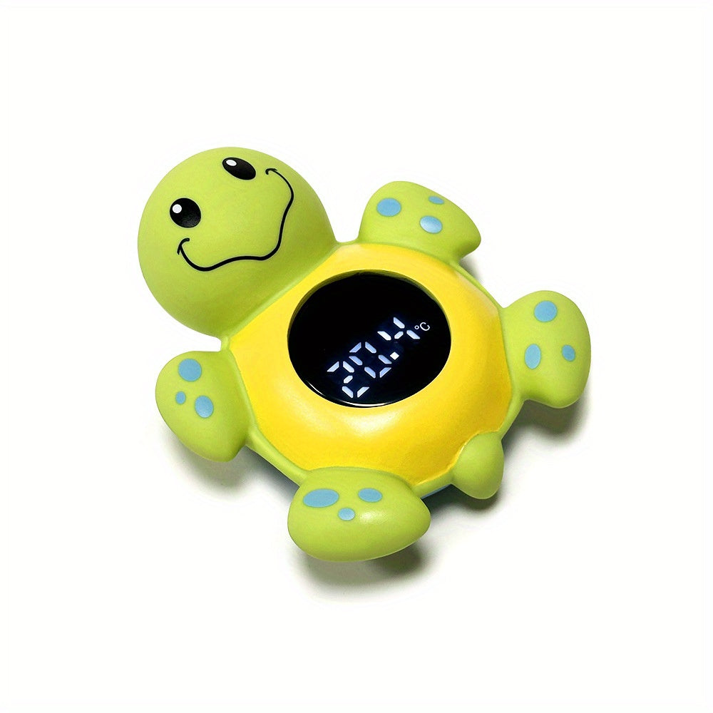 1pc 3-in-1 High-Precision Smart Turtle Bath Water Temperature Monitor with Automatic Water Detection, Infrared Thermometer, Safe Plastic Material for Room and Pool Use