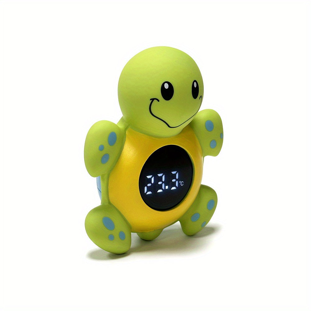 1pc 3-in-1 High-Precision Smart Turtle Bath Water Temperature Monitor with Automatic Water Detection, Infrared Thermometer, Safe Plastic Material for Room and Pool Use