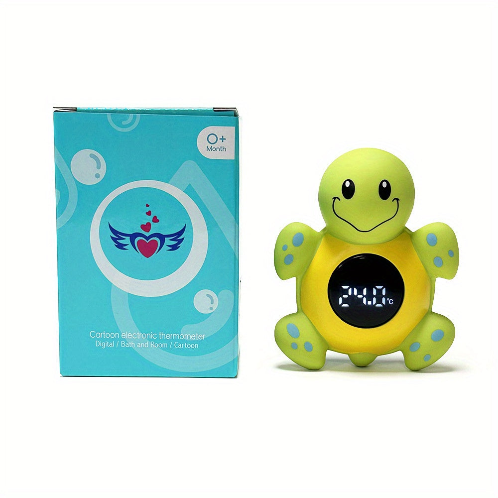 1pc 3-in-1 High-Precision Smart Turtle Bath Water Temperature Monitor with Automatic Water Detection, Infrared Thermometer, Safe Plastic Material for Room and Pool Use