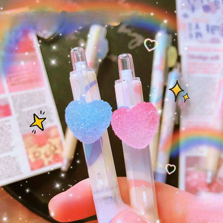 1pc Kawaii Mechanical Pencil Set 0.5mm HB - Press-To-Activate Plastic Writing Tool for Ages 14+, School Stationery Supplies