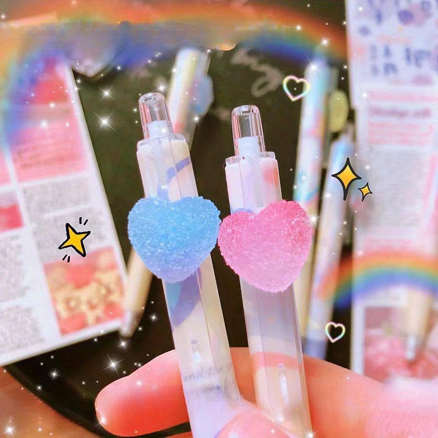 1pc Kawaii Mechanical Pencil Set 0.5mm HB - Press-To-Activate Plastic Writing Tool for Ages 14+, School Stationery Supplies