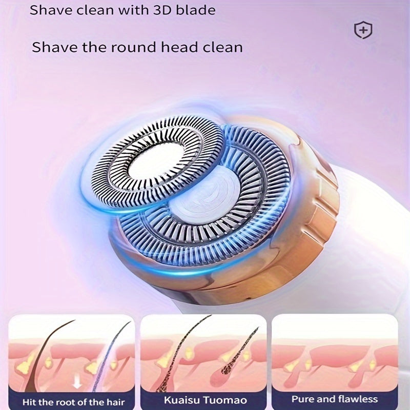 3-in-1 Women's Hair Removal Kit – Rechargeable, Multifunctional