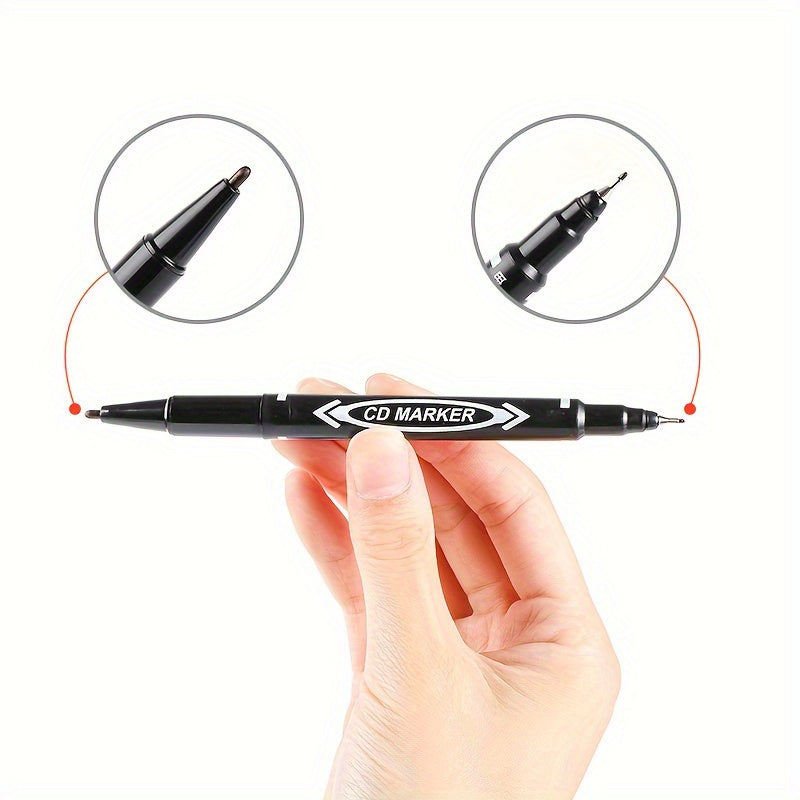 Pack of 4 Dual-Tip Permanent Markers