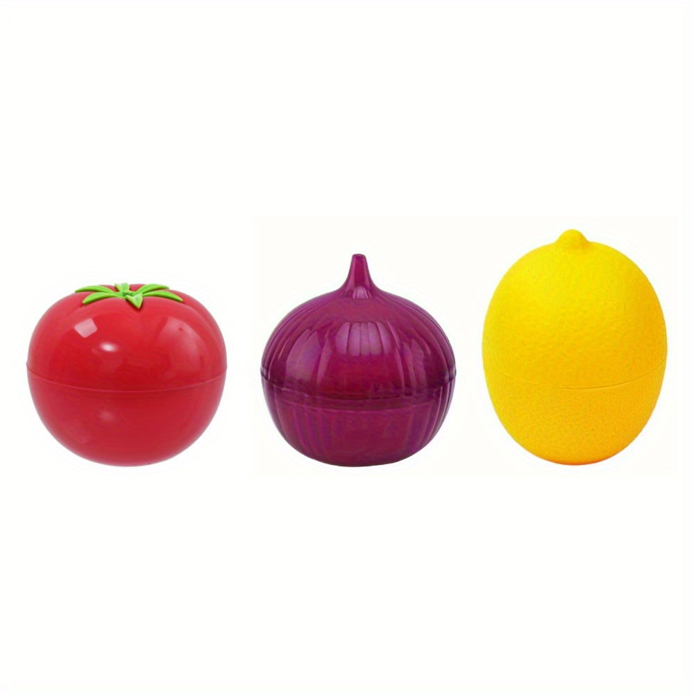 5pcs Fruit Shaped Food Savers – Reusable, Flip Top