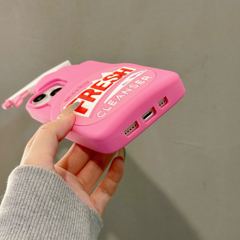 For Iphone 11 12 13 14 15 16 Pro/Promax Funny Spray Perfume Bottle Silicone Phone Case