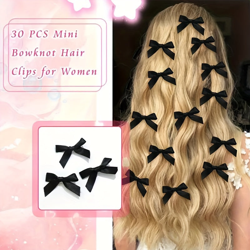 18PCS Mini Butterfly Bow Hair Clips - Non-Slip, Sweet Style, Cute Bowknot Hair Accessories for Women & Girls