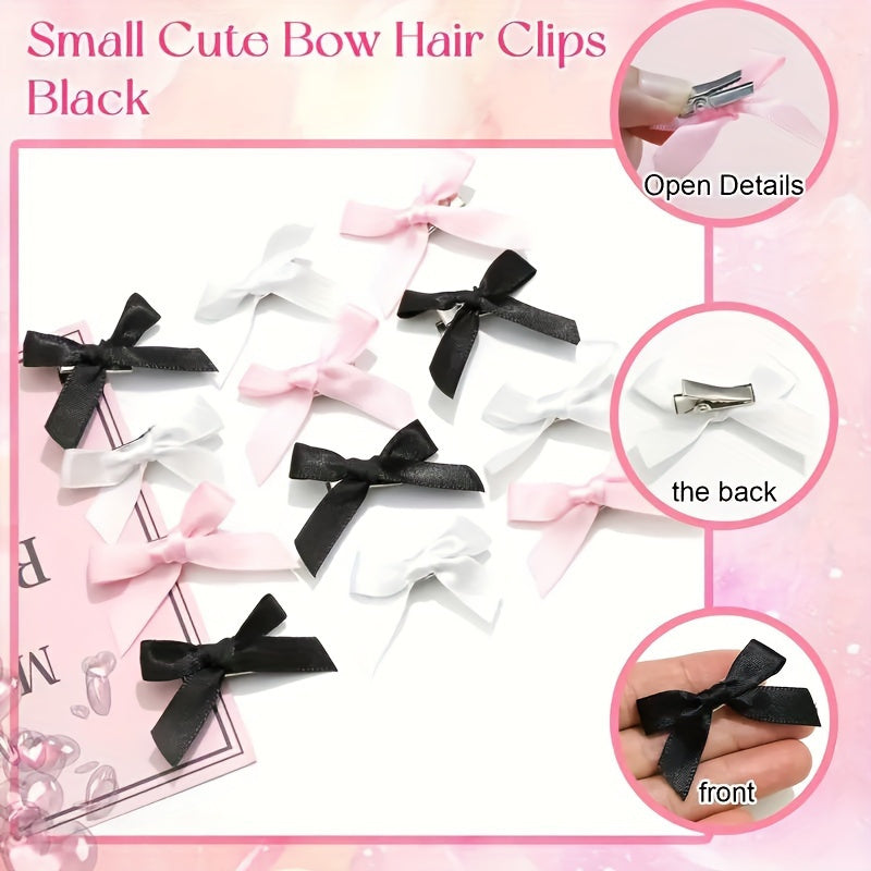 18PCS Mini Butterfly Bow Hair Clips - Non-Slip, Sweet Style, Cute Bowknot Hair Accessories for Women & Girls