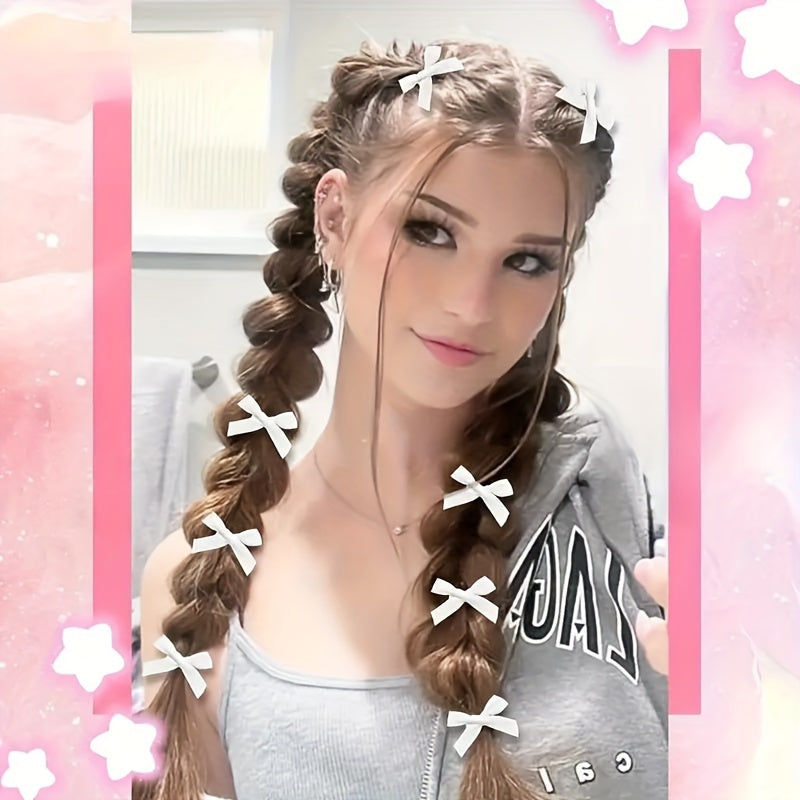 18PCS Mini Butterfly Bow Hair Clips - Non-Slip, Sweet Style, Cute Bowknot Hair Accessories for Women & Girls