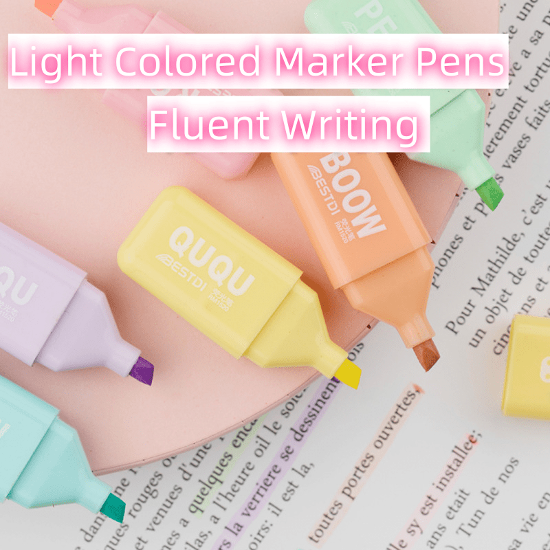Adorable Mini Bear Highlighter, Colorful Marker Pen Set