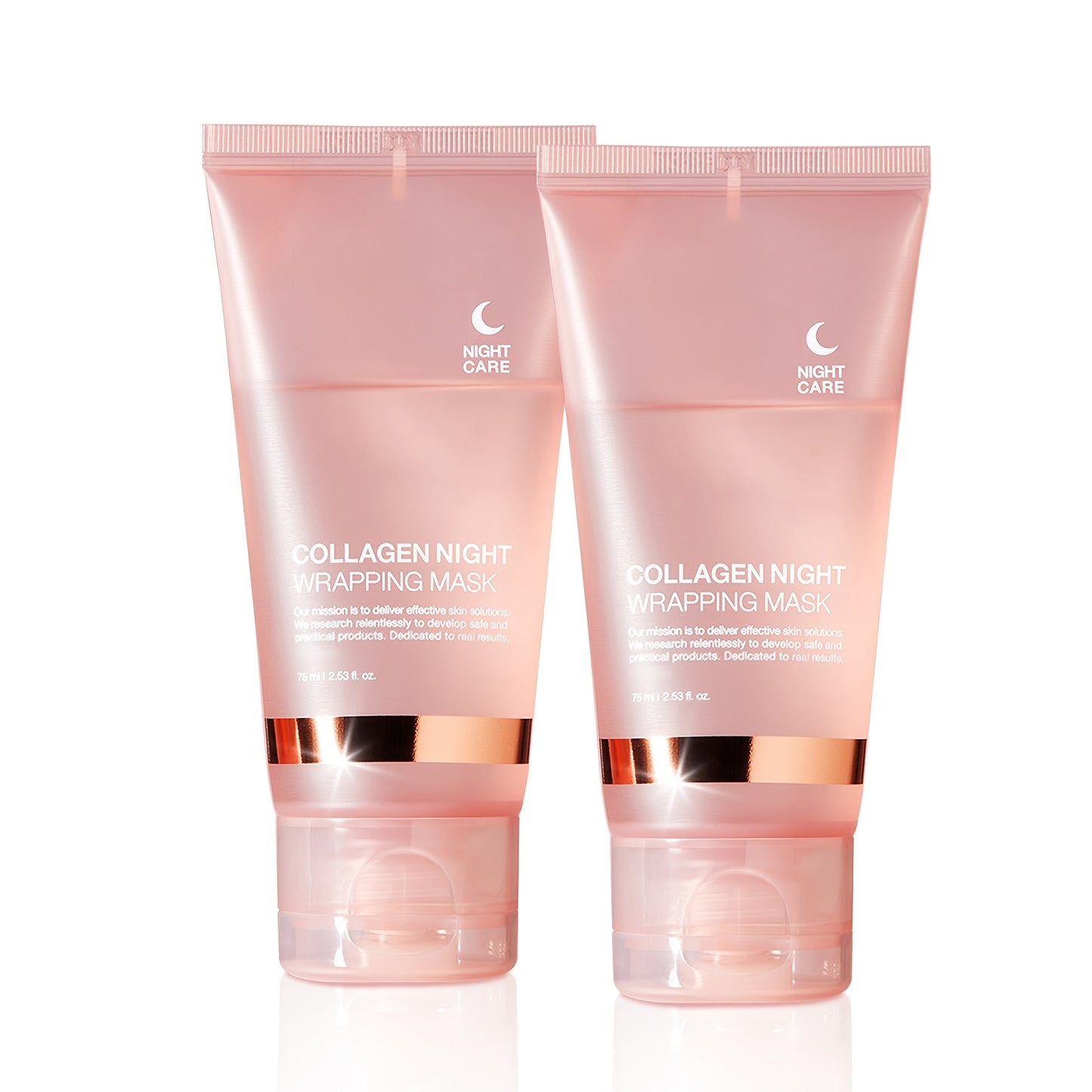 1pc/2pcs Collagen Night Hydrating Mask, Contains Salicylic Acid, Urea and Niacinamide, Improves Pores, Moisturizes and Enhances Elasticity, Makes Skin Look Younger-75ml