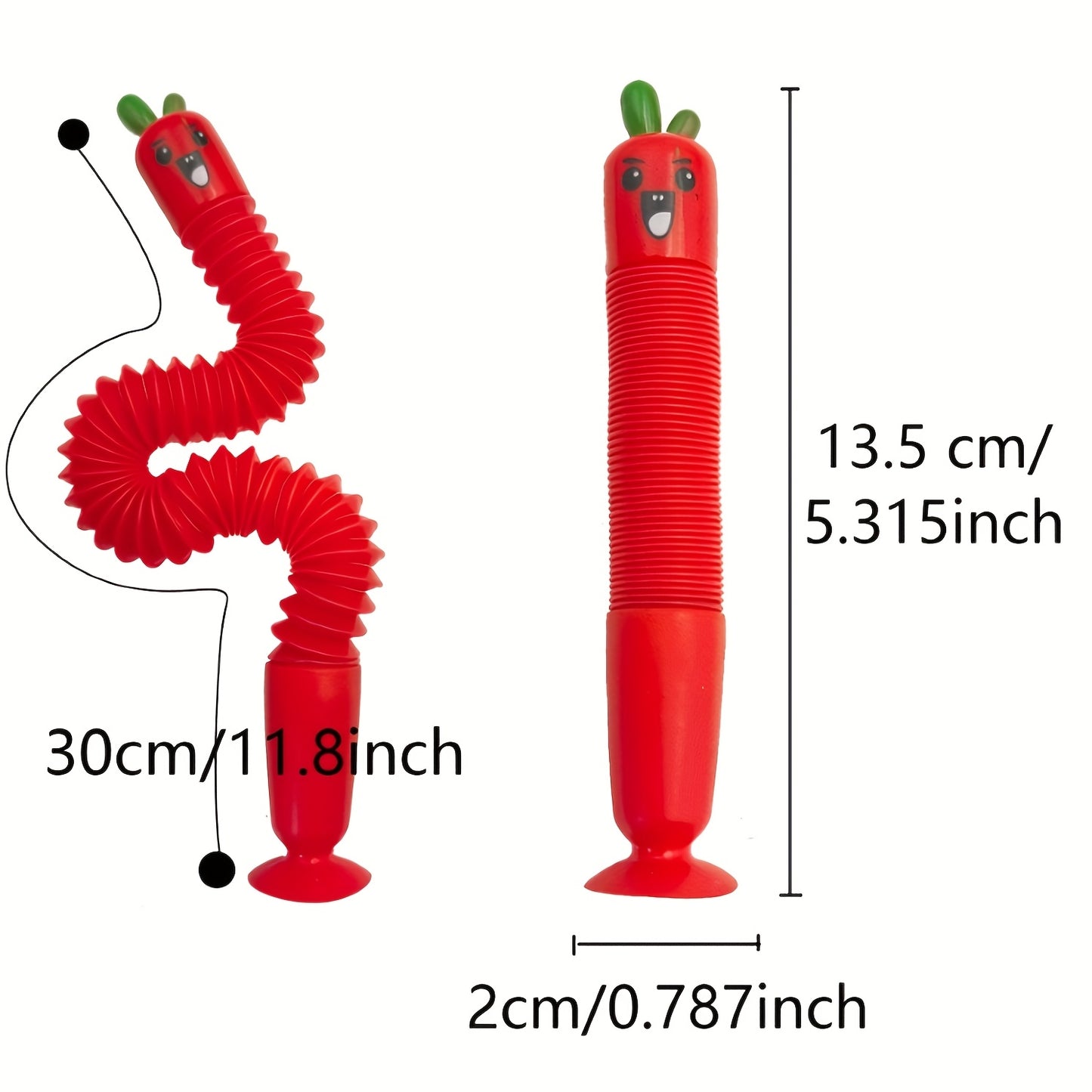 5pcs Cute Cartoon Carrot & Vegetable Retractable Pens Set, Fine Point, PP Material, with Suction Cup Base, Creative Stationery for Students