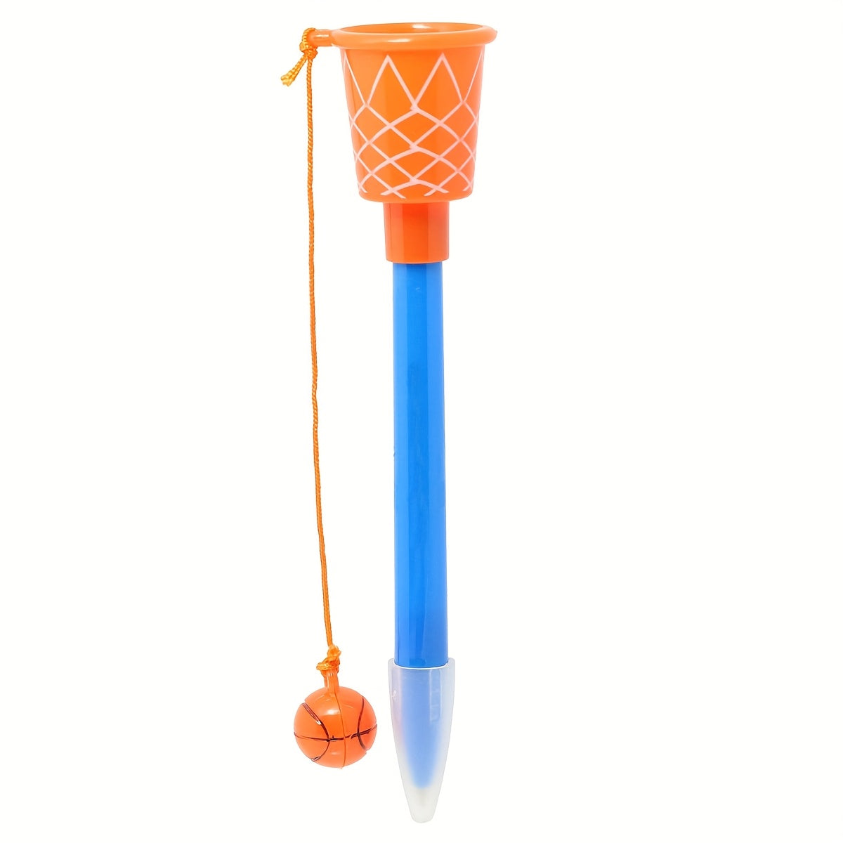1pc/2pcs Basketball Pens - Plastic Sports Themed Pen with Click-off Cap, Medium Point, Round Body Shape