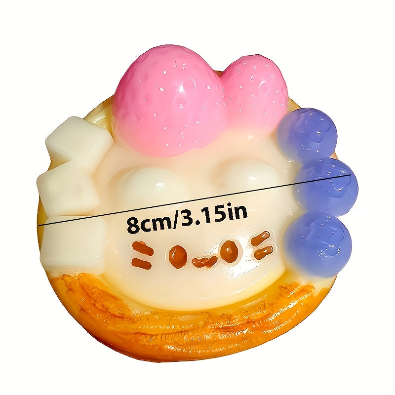Adorable Kitten Egg Tart Stress Ball - Claw-Themed, Fun DIY Toy for Office, Parties & School Rewards - Perfect Christmas/Halloween/Easter Gift