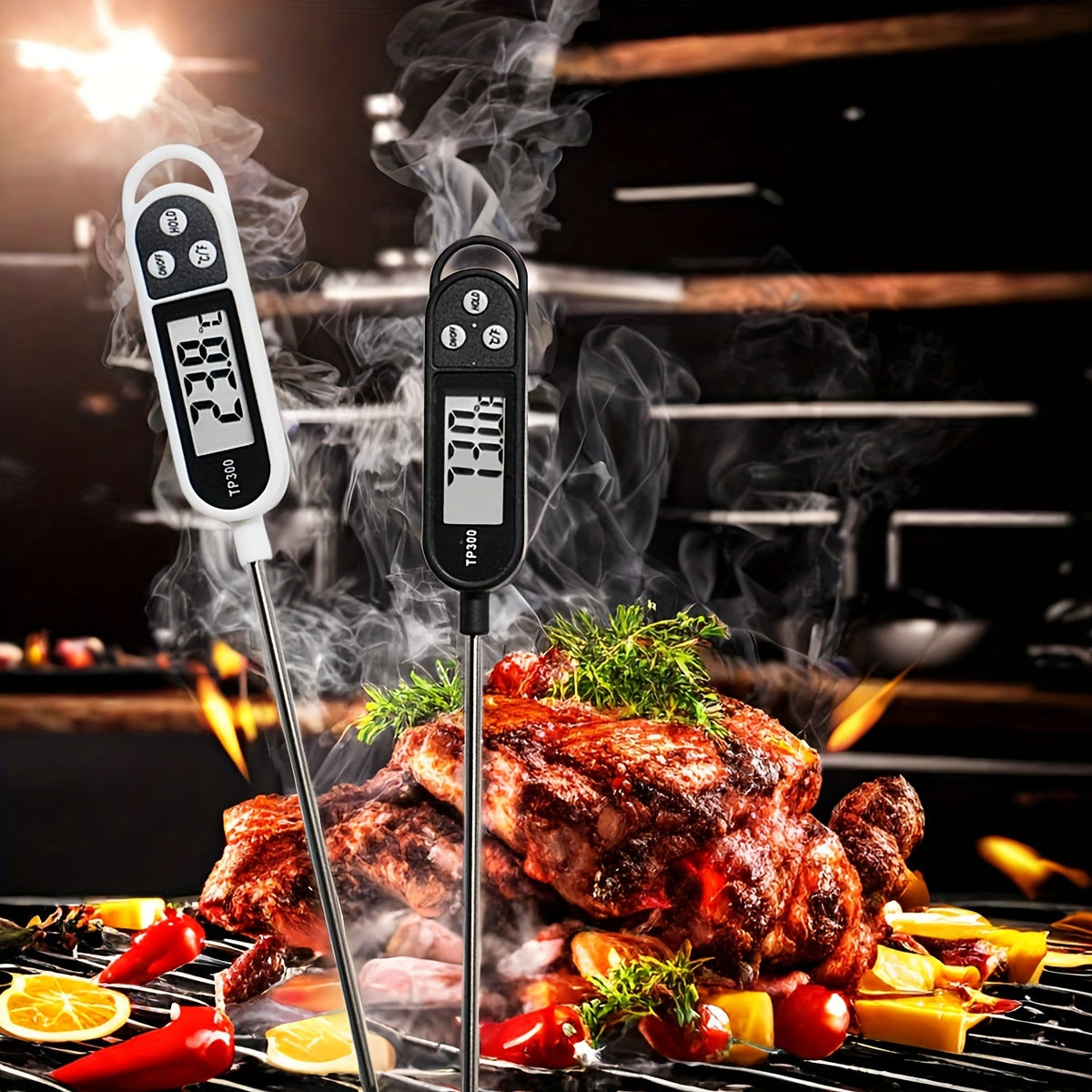 1pc Digital Food Thermometer for Accurate Meat and BBQ Cooking Thermometer, Food Thermometer, Instant Read Meat Thermometer, Termometro Digital Cocina, Baking Thermometer, Digital Cooking Food Thermometer
