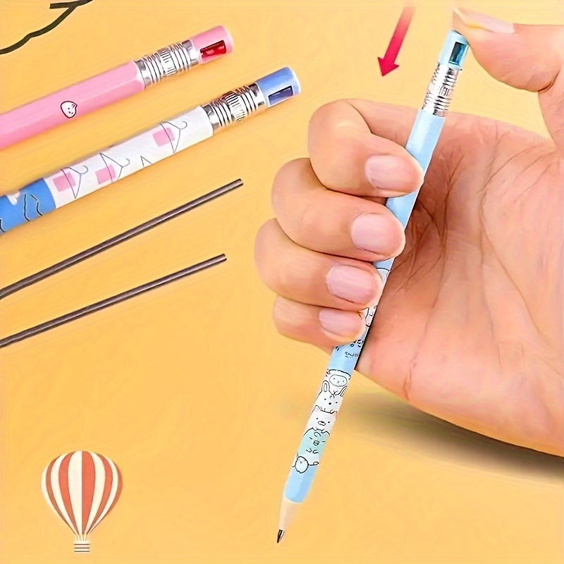 Ergonomic Mechanical Pencils+4/ 8Boxes refills