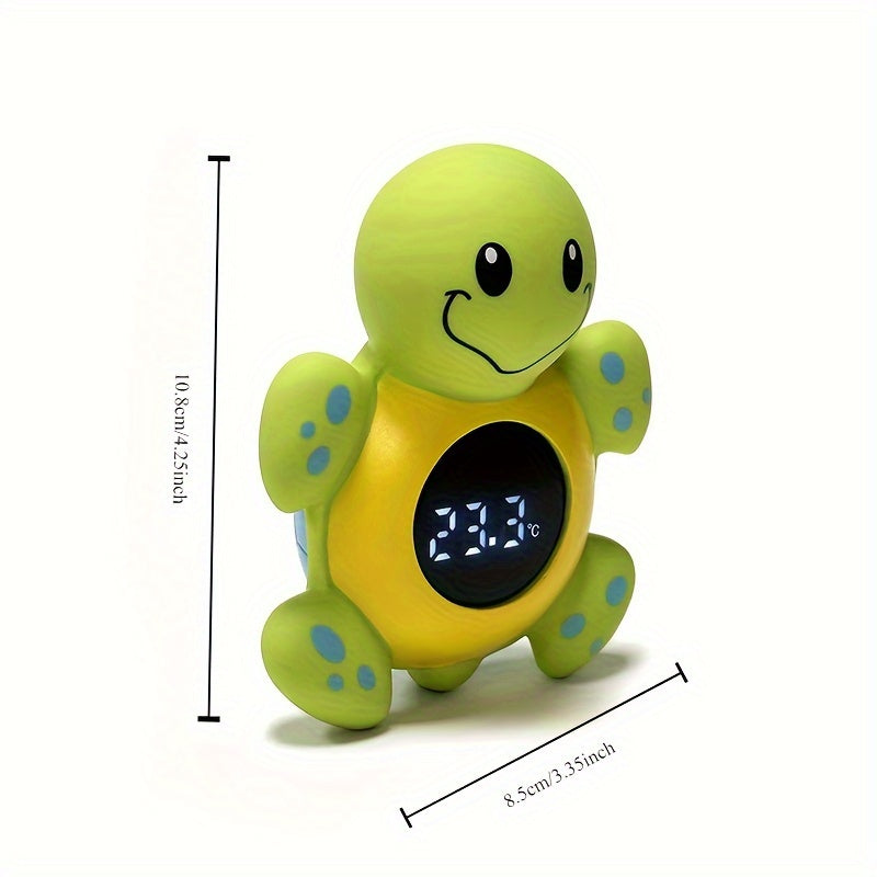 1pc 3-in-1 High-Precision Smart Turtle Bath Water Temperature Monitor with Automatic Water Detection, Infrared Thermometer, Safe Plastic Material for Room and Pool Use