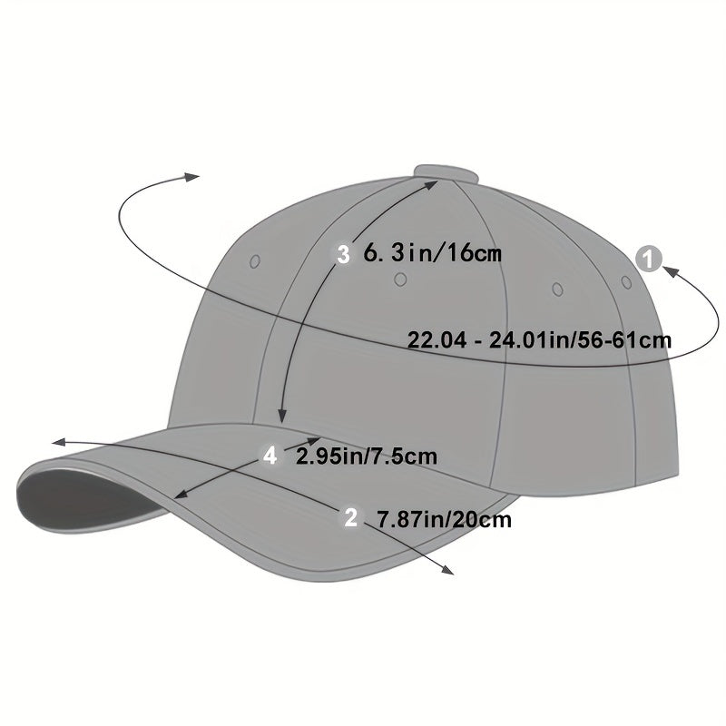 1pc "NY" Men's Baseball Cap for Spring and Autumn Travel, Ideal Gift Choice