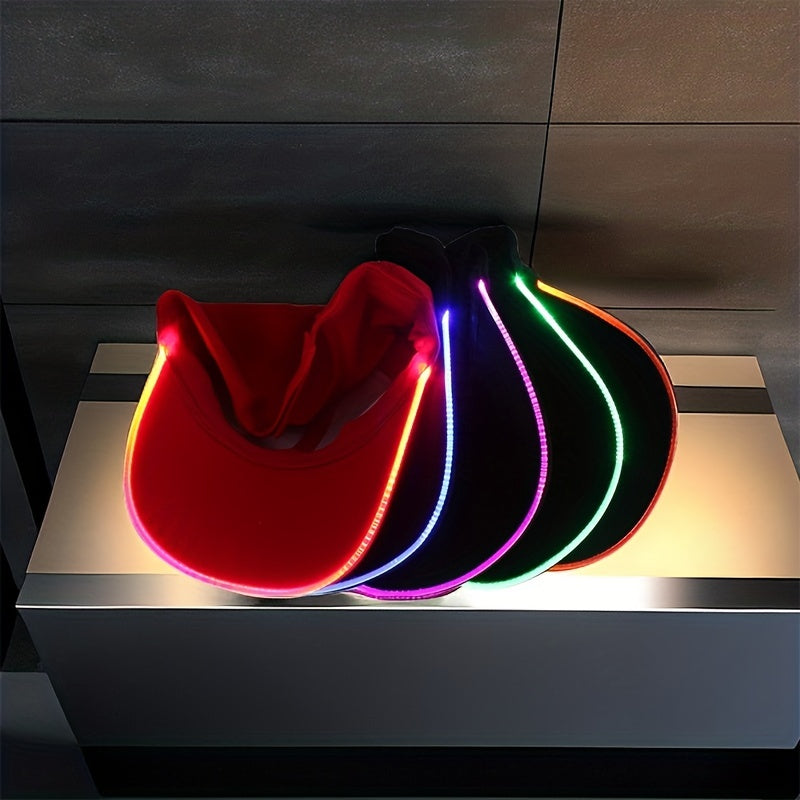 1PC Quacky LED Illuminated Duckbill Sunshade Hat - Fashionable Baseball Caps with Outdoor Protection and Decoration - Ideal Gift for Bar, Party, and Holiday Celebrations
