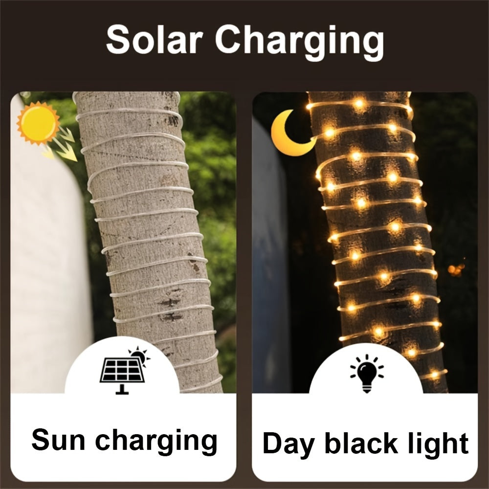 1pc Solar Tube String Light 8 Kinds Of Outdoor for Garden Decorative Lights, Weddings, Parties, Christmas Trees, Christmas,Thanksgiving,Halloween Holiday Decorative Lighting