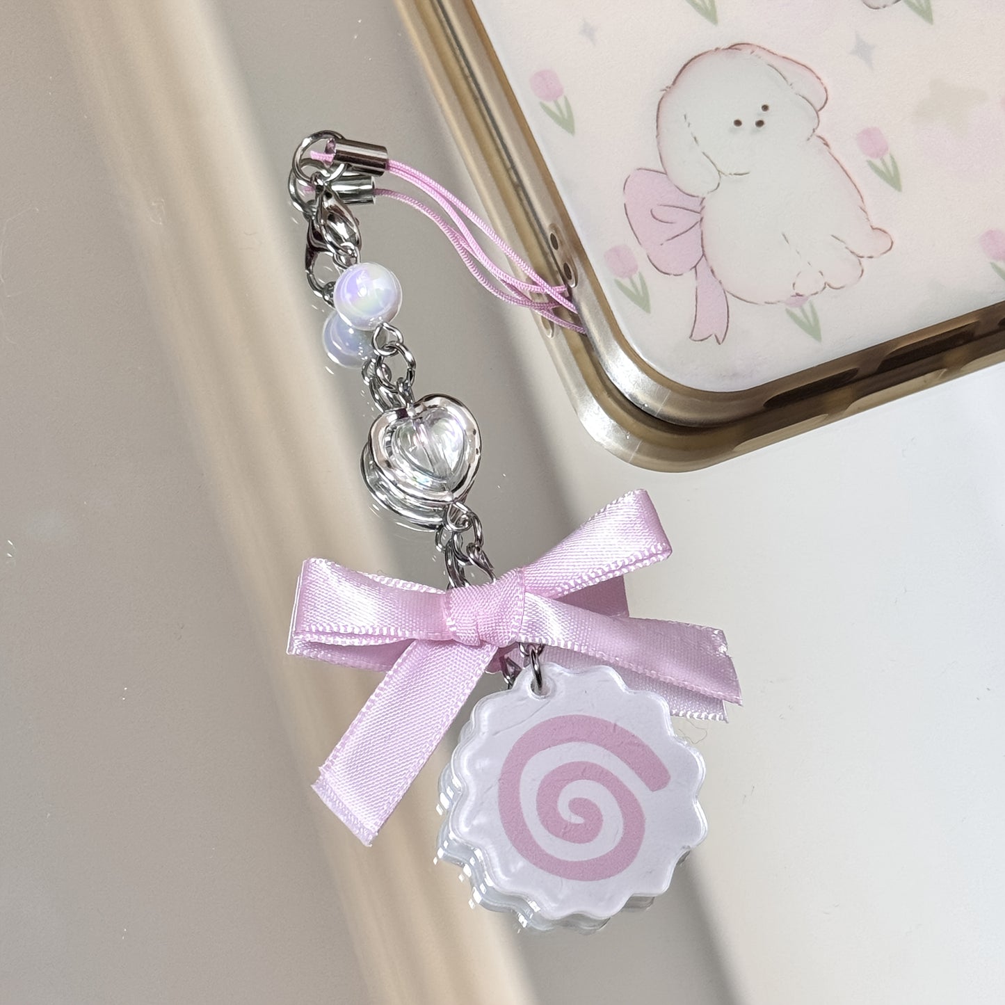 1pc Cute Fish Skateboard Phone Charm, Japanese Gudemori Illustration, Handmade Accessory for Ladies Daily Use, ABS Material