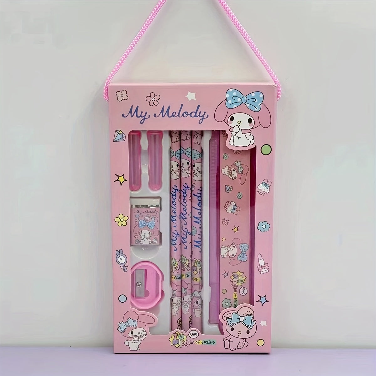 Hellokitty Melody Kuromi Cinnamoroll School Supplies Pencil Eraser Ruler | Christmas Gifts