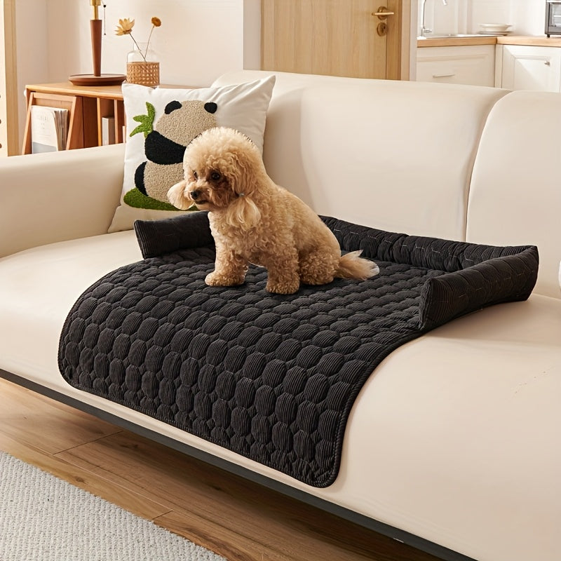Luxurious Plush Pet Bed – Non-Slip, Scratch-Resistant Comfort